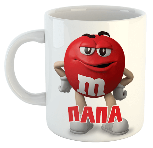 изображение заказать чашку с принтом - M&M's ПАПА