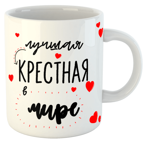 изображение заказать чашку с принтом - Лучшая крестная в мире