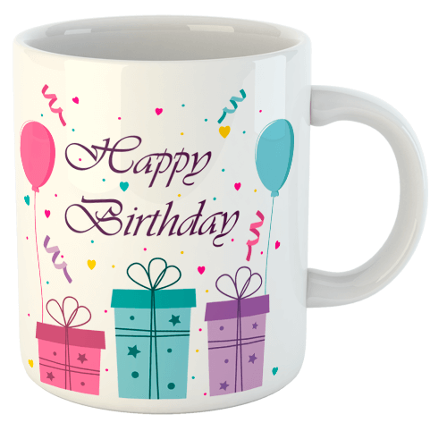 изображение заказать чашку с принтом - Happy Birthday