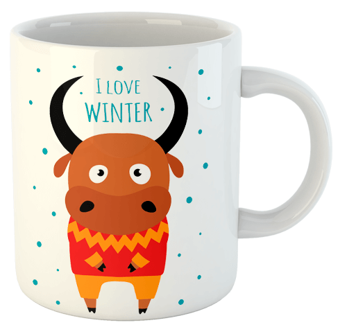 изображение заказать чашку с принтом - I love winter