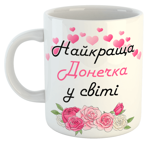 изображение заказать чашку с принтом - Найкраща Донечка у світі (з фото)