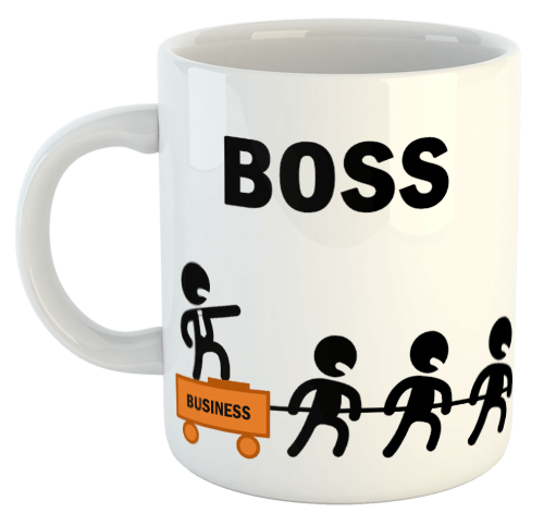 изображение заказать чашку с принтом - Boss vs Leader