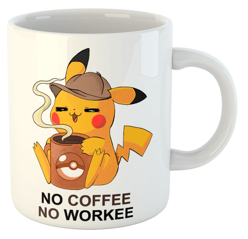 изображение заказать чашку с принтом - No coffee, no workee